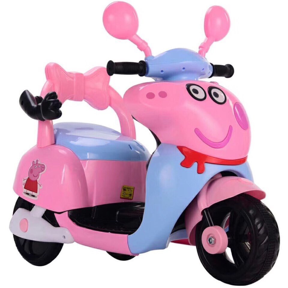 Xe máy điện cho bé hình heo Peppa
