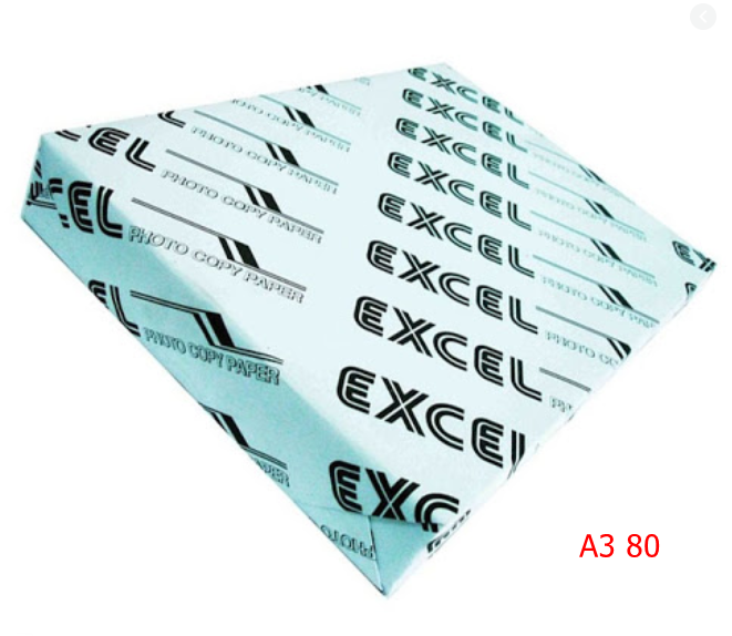 Giấy A3 Excel 80 gsm nhập khẩu Indonesia 450 TỜ