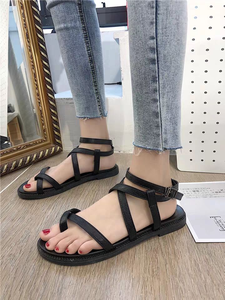 [HCM]Giày sandal nữ quai chéo cá tính