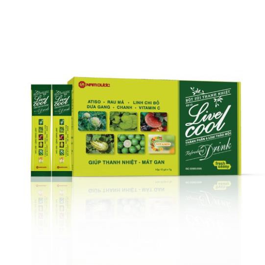LIVE COOL - BỘT SỦI THANH NHIỆT GIẢI ĐỘC