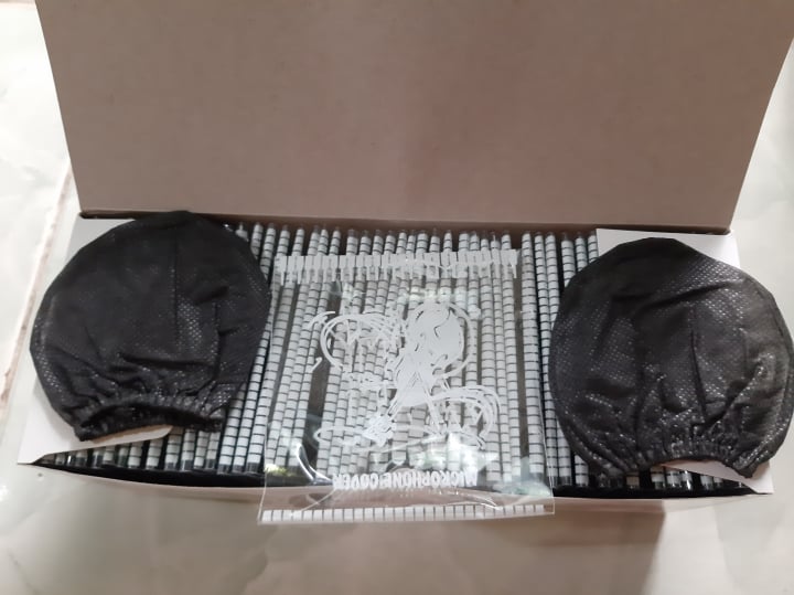 Đầu bọc micro sử dụng 1 lần kháng khuẩn màu đen