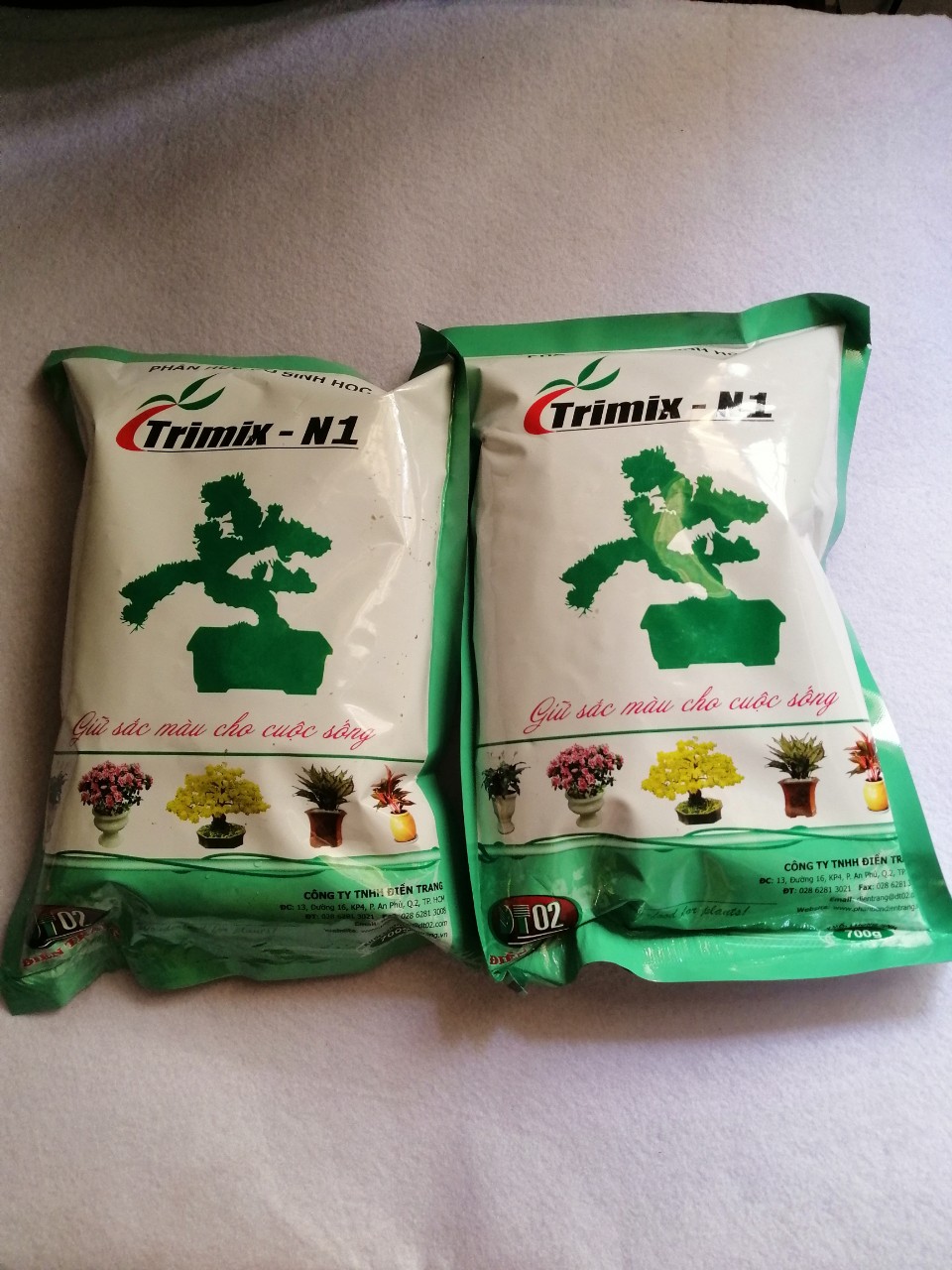 Phân hữu cơ sinh học Trimix  N1 túi 700 gram