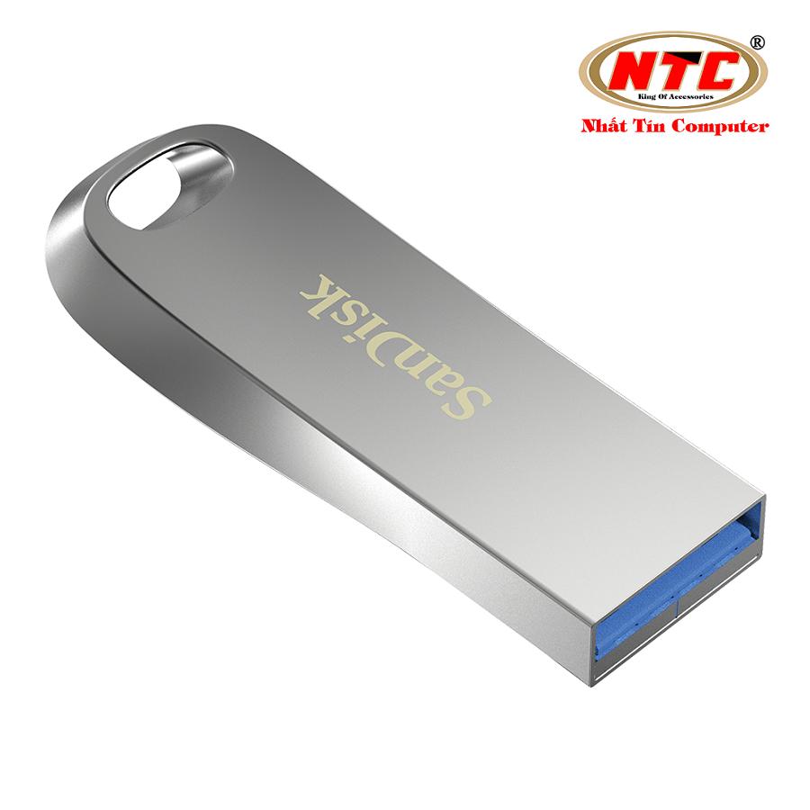 USB 3.1 SanDisk Ultra Luxe CZ74 128GB tốc độ đọc 400MB/s (Bạc) Nhất Tín Computer
