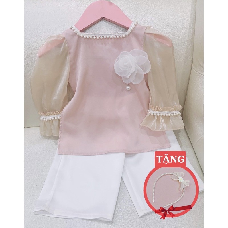 😘 áo dài cách tân cho bé màu hồng 👘𝑻𝑨̣̆𝑵𝑮 𝑪𝑶𝑴𝑩𝑶 1 𝑯𝑶𝑨 đ𝑰́𝑵𝑯 𝑵𝑮𝑶̣𝑪 𝑪𝑨̀𝑰 𝑨́𝑶 + 1 𝑩𝑶̛̀𝑴 𝑵𝑮𝑶̣𝑪📍như ý house's- váy đầm thiết kế cho bé-cách tân tay lụa oganda cao cấp