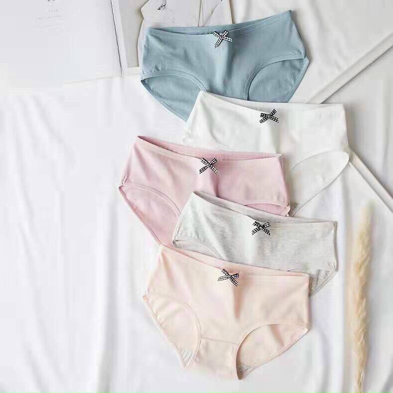 Combo 5 chiếc quần lót nữ, vải thun, chất mát, thoát mồ hôi