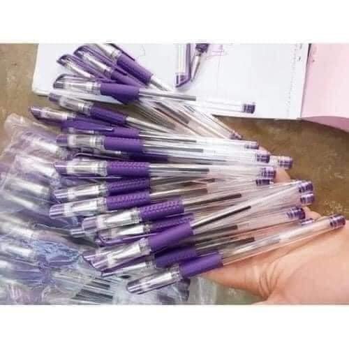 BON001 - Sét 100 bút bi nước mực tím