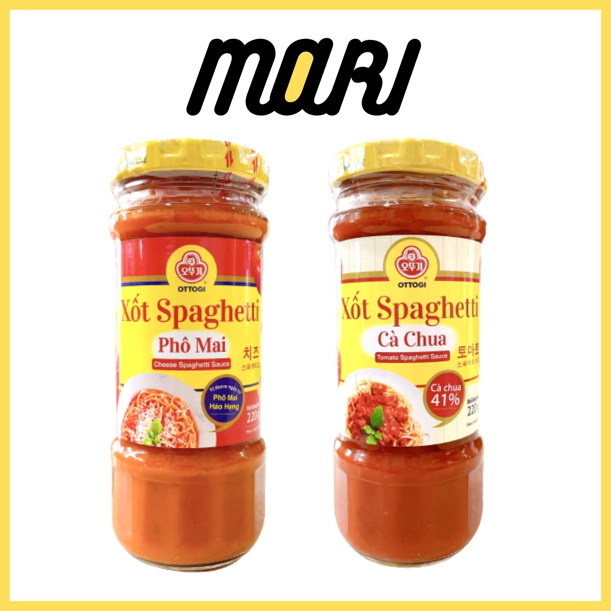 Xốt spaghetti cà chua (phô mai) Ottogi hũ 220g, 400g