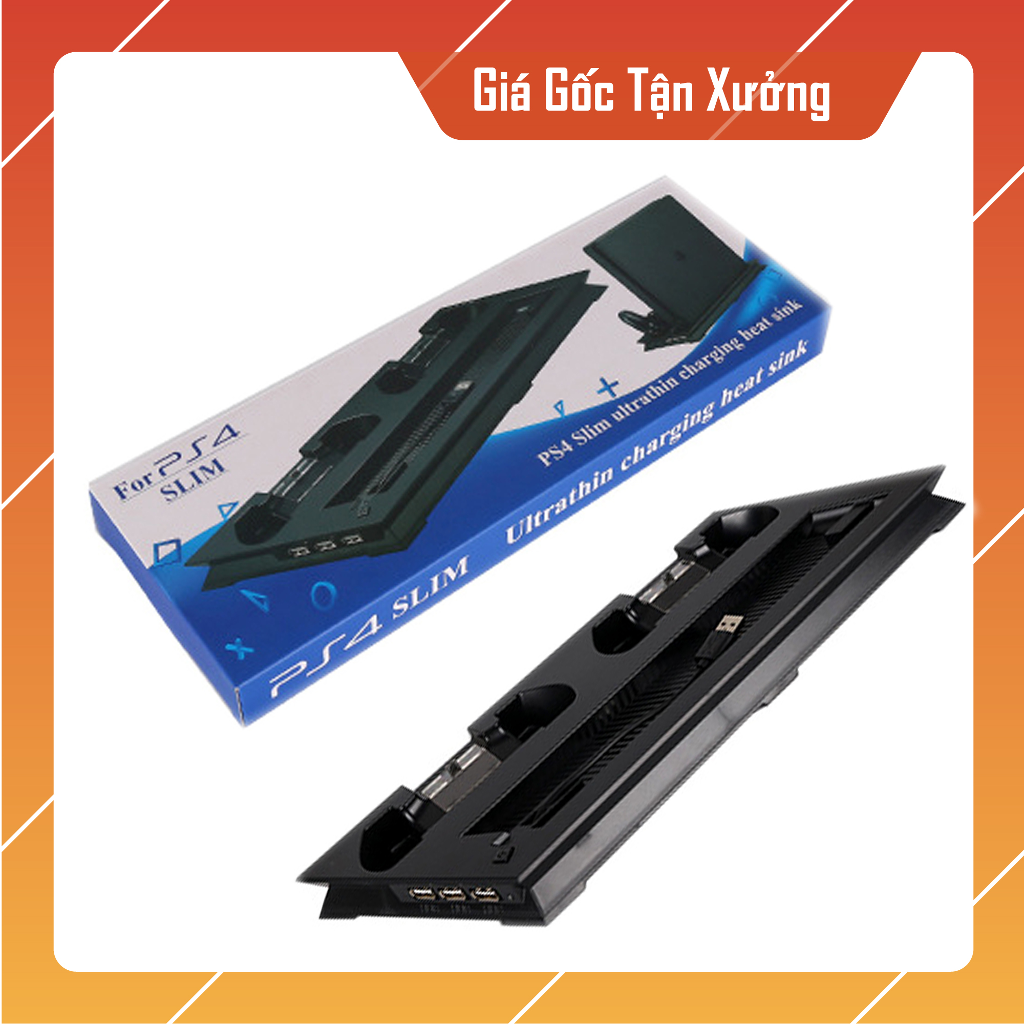 Đế tản nhiệt ps4 pro, slim quạt làm mát ps4, 3 cổng usb 2 quạt làm mát cao cấp