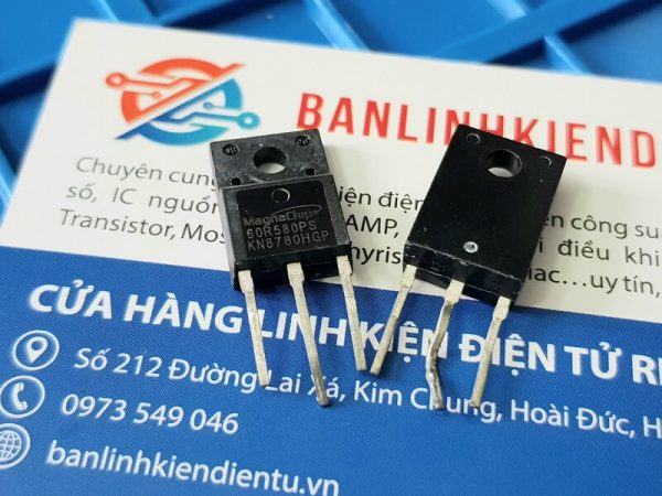 60r580p 60r580ps mosfet kênh n 8a 650v to-220