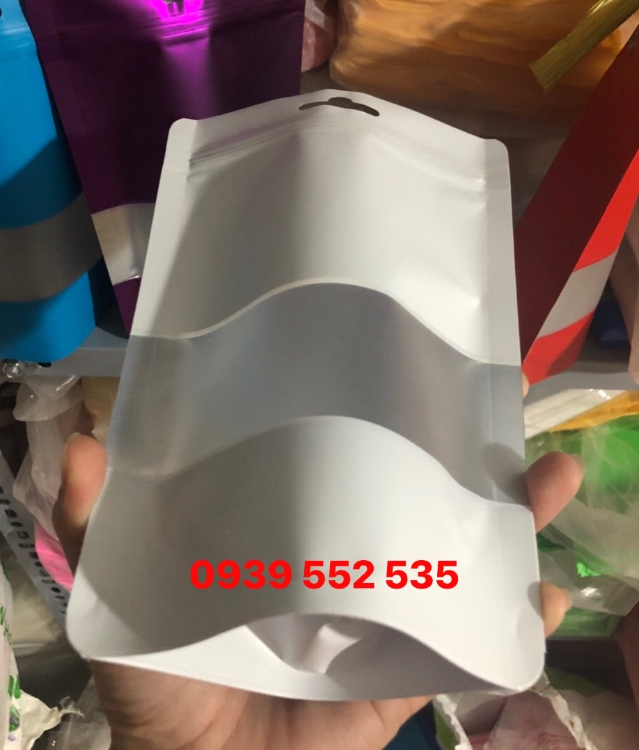 1kg - túi zipper cửa sổ tràn (Nhiều màu)