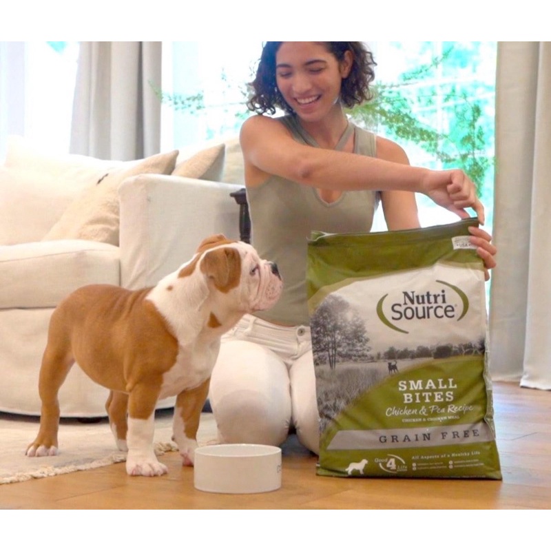 Hạt Cho Chó NUTRISOURCE Small Bites Grain Free 2.26kg - Vị Gà Và Đậu Hà Lan - [Nông Trại Thú Cưng]