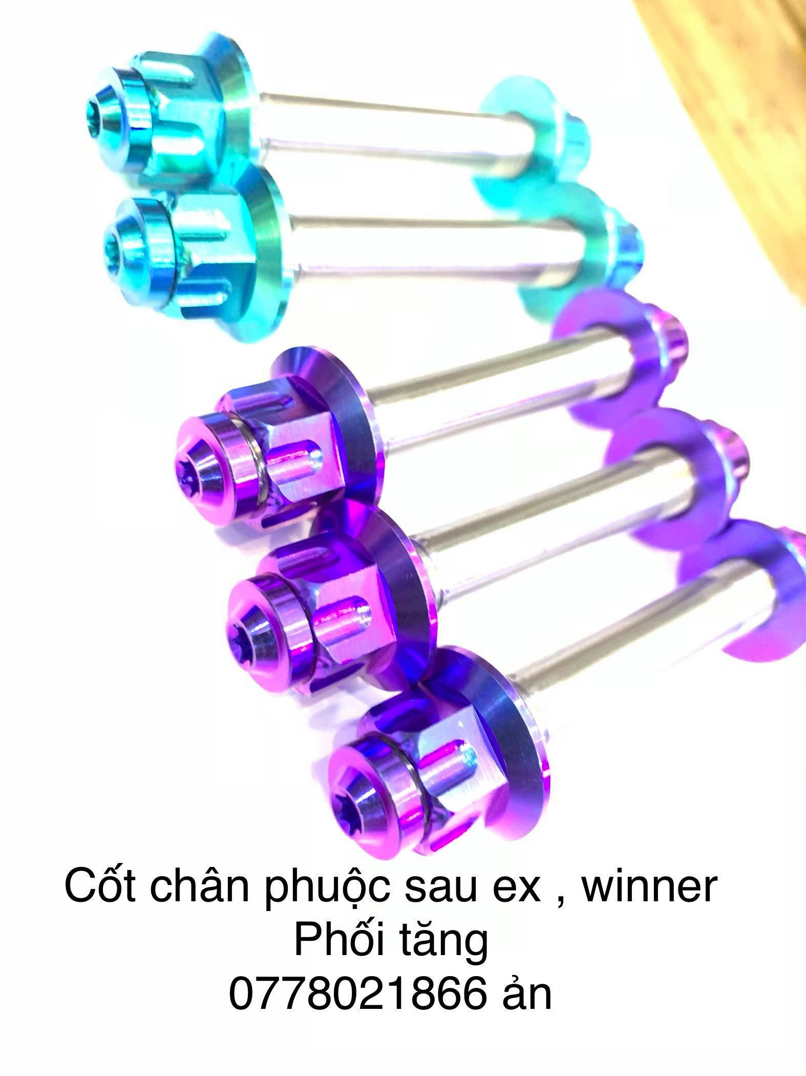 [HCM]Cốt chân phuộc + Tán Ốc Titan Gr5 Exciter  Winner  Sonic