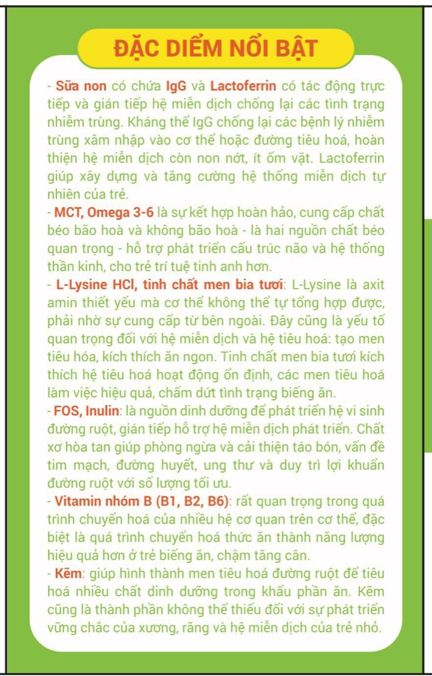 SỮA NON OPTICARE HỘP 30 GÓI - MỖI GÓI 2g