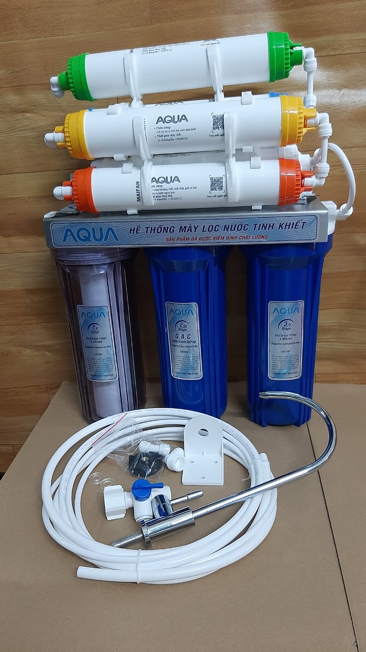 Bộ lọc nano 8 cấp aqua th - bộ lọc nước aqua công nghệ nano không nước thải