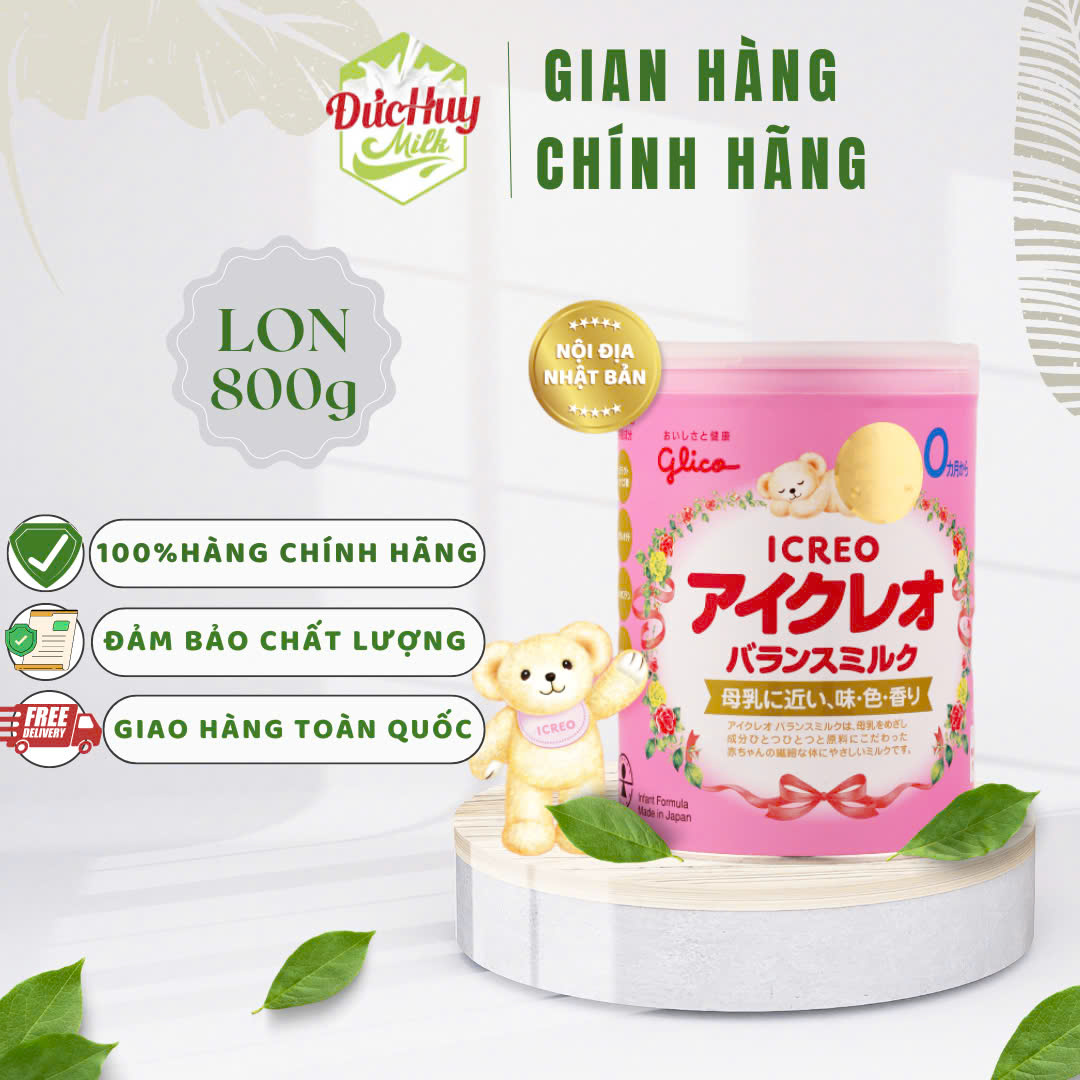 Sữa bột Glico số 0 800g/320g (cho trẻ 0-9 tháng)