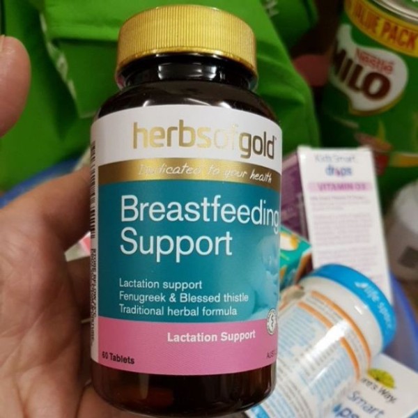 (Mẫu mới) - Viên Uống Lợi Sữa Herbs Of Gold Breastfeeding Support Của Úc cao cấp