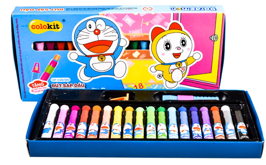 Bút sáp dầu màu pastel colokit doraemon op-c08/do