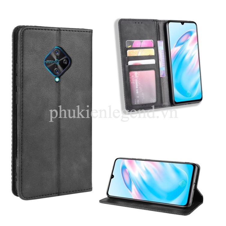 Bao da dạng ví cho Vivo S1 Pro Luxury Leather