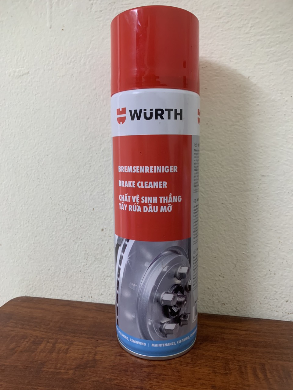 Vệ sinh bố đĩa phanh thắng WURTH 500ml chính hãng
