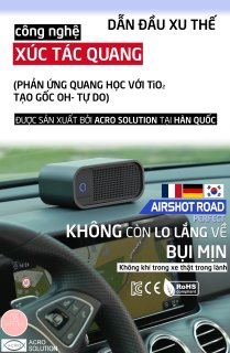 HCM Máy lọc không khí Mini AIRSHOT ROAD - Siêu lọc bụi thumbnail