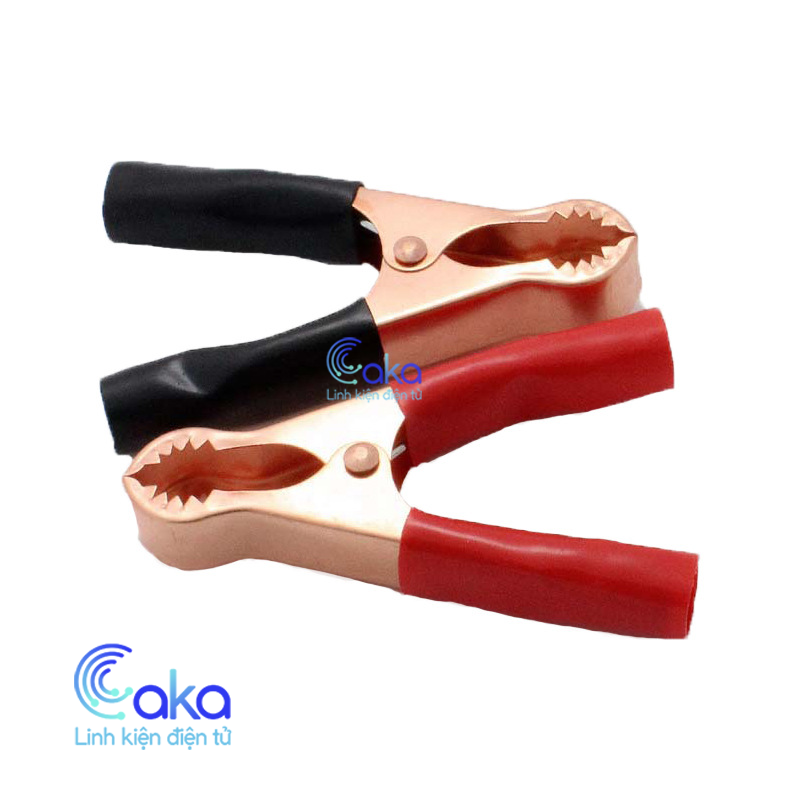 Kẹp bình ắc quy bằng đồng 50A 1 cặp đỏ đen chịu tải cao
