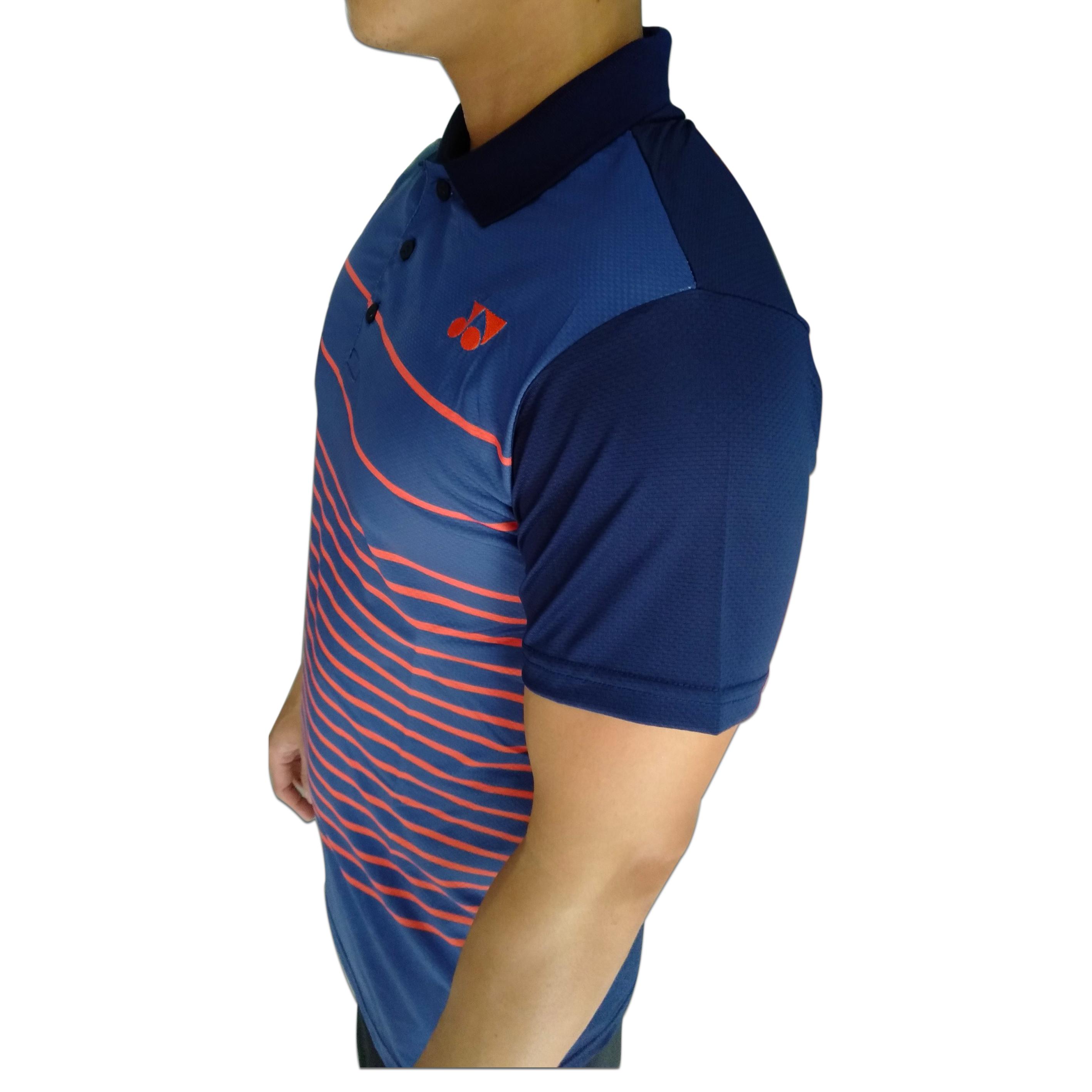Áo cầu lông yonex cổ bẻ 2019 Nam nữ đen