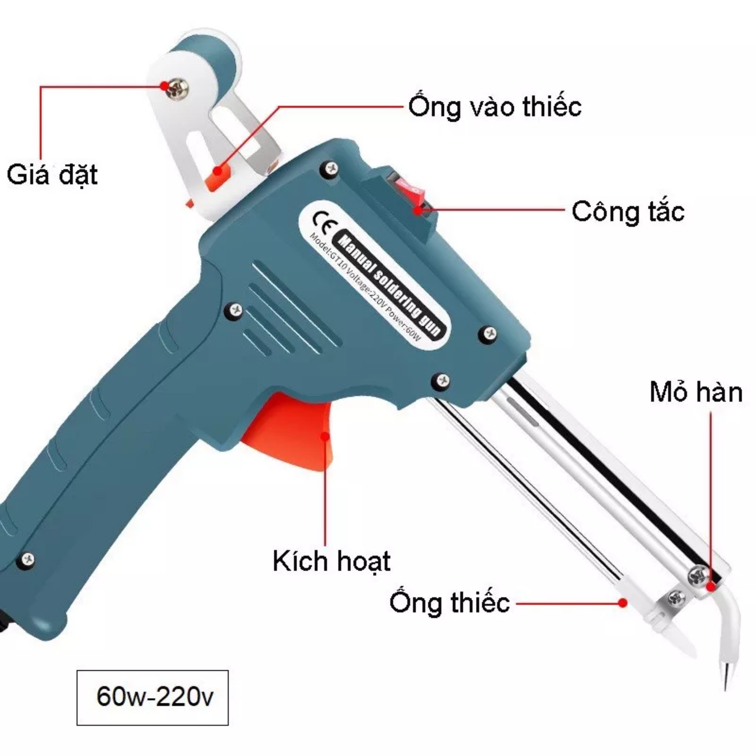 Mỏ hàn tự động đẩy thiếc