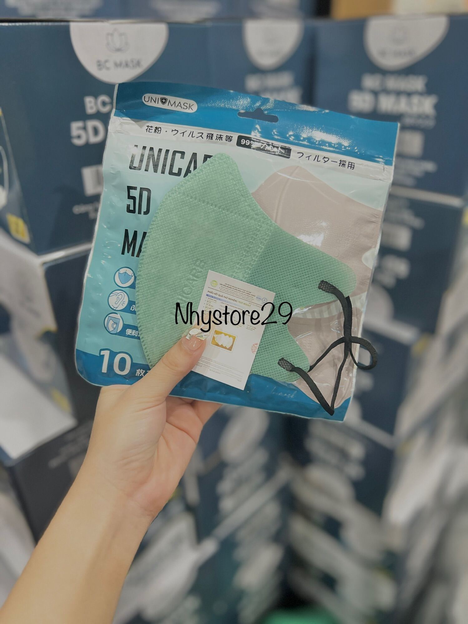Combo 100c Khẩu Trang 5D CHÍNH HÃNG UNIMASK