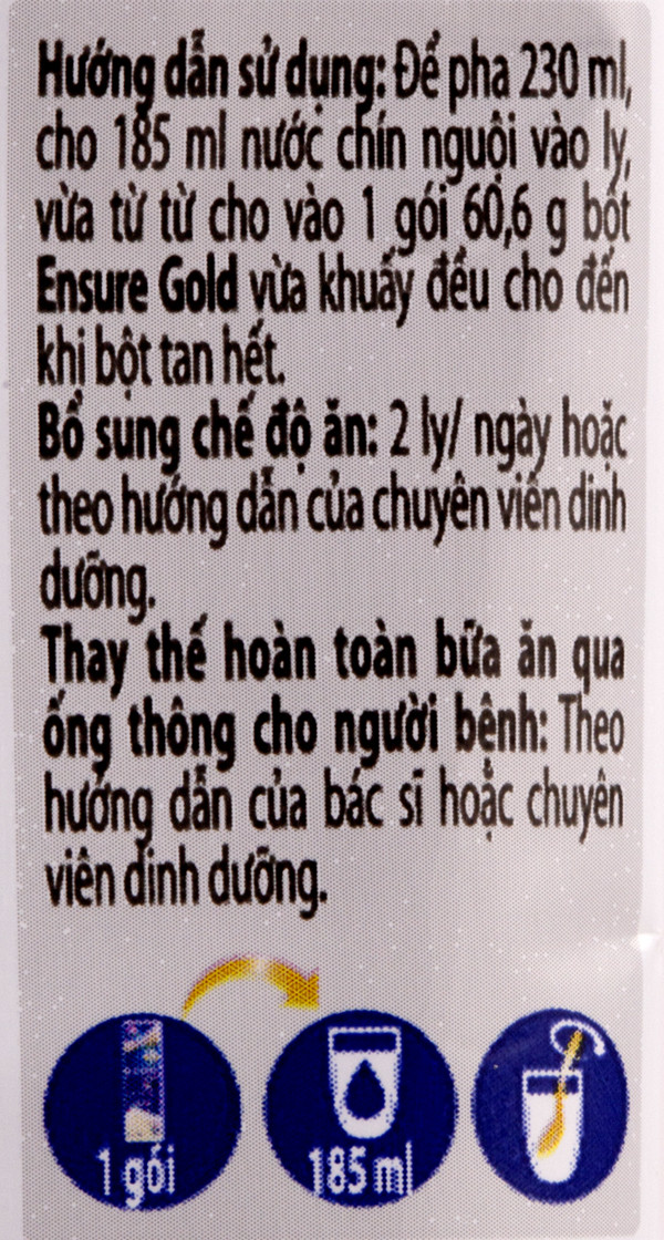 Sữa Ensure Gold Dạng Gói 60,6g/gói
