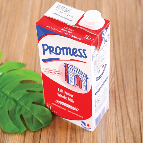 (DATE 01.2022) Sữa Promess 1L, Nguyên kem