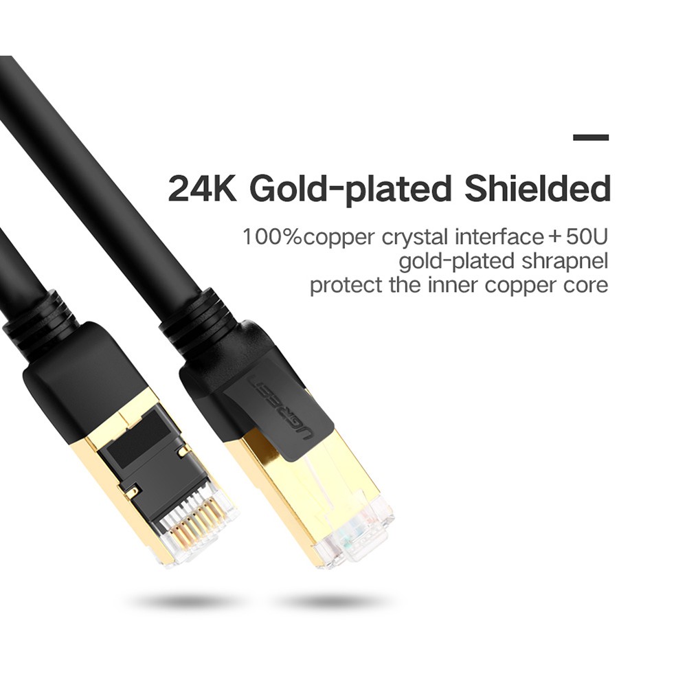 Cáp Mạng CAT7 STP Đúc Sẵn UGREEN NW107 Cao Cấp