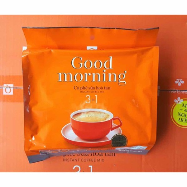 [Freeship 20k cho đơn từ 49k]Cà phê sữa Good morning Trần Quang 480g (24 gói * 20g) Instant Coffee mix 3 in 1