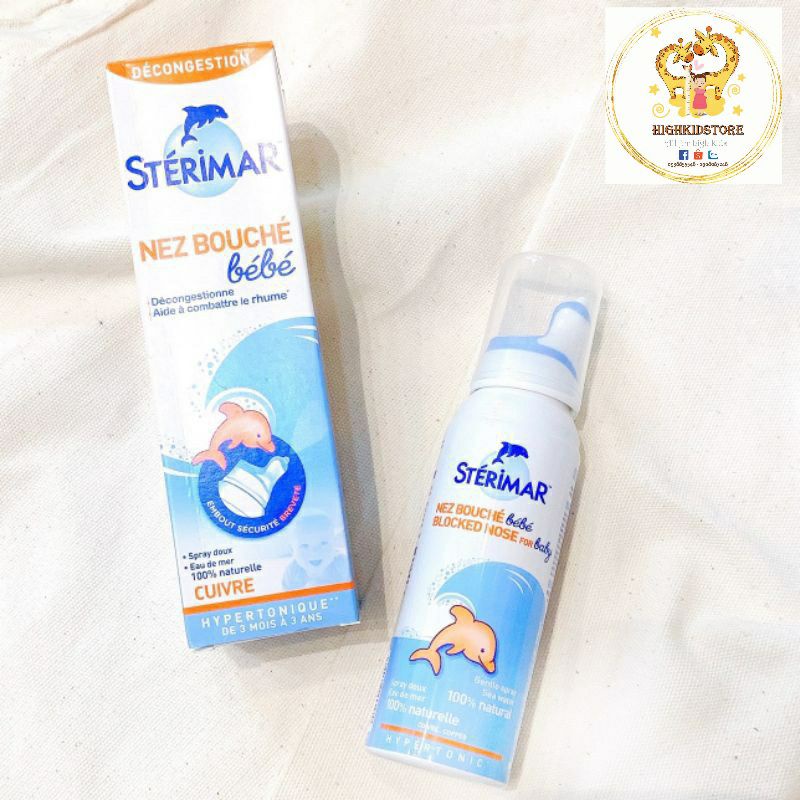 [HCM] Xịt cá heo muối biển Sterimar cá heo Pháp 100ml.