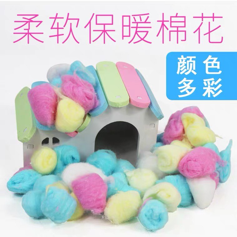 bông gòn candy dành cho hamster, sóc, fat tail, nhím,... - T3 PETS SHOP