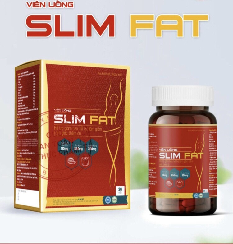 (CHÍNH HÃNG) GIẢM CÂN GIẢM MỠ SLIM FAT ( HỘP 30 VIÊN )