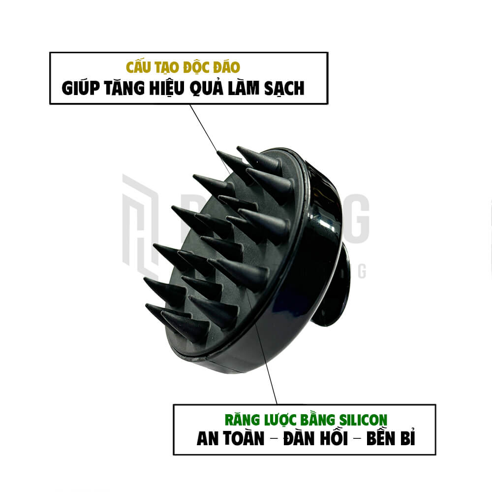 Lược Gội Massage Đầu ROUG, làm sạch da đầu, tăng cường hiệu quả khi gội, tạo cảm giác thư giãn