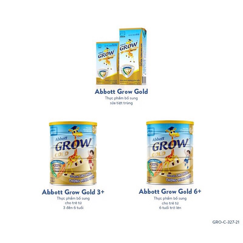 Sữa bột Abbott Grow Gold 3+ lon 1.6kg (cho bé 3 - 6 tuổi) - HSD mới