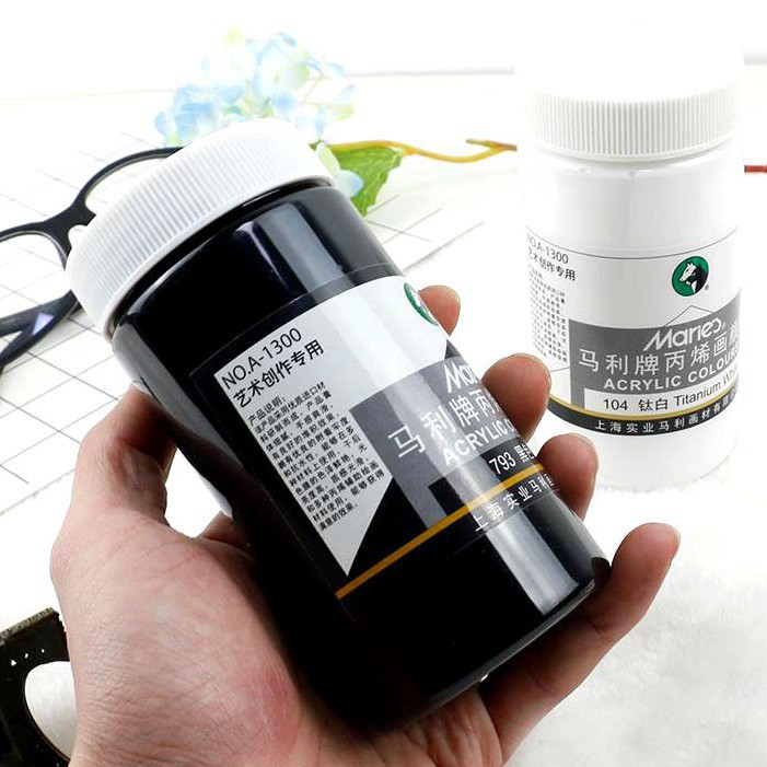Màu Acrylic Marie'S 100Ml /300Ml (Trắng, Đen)