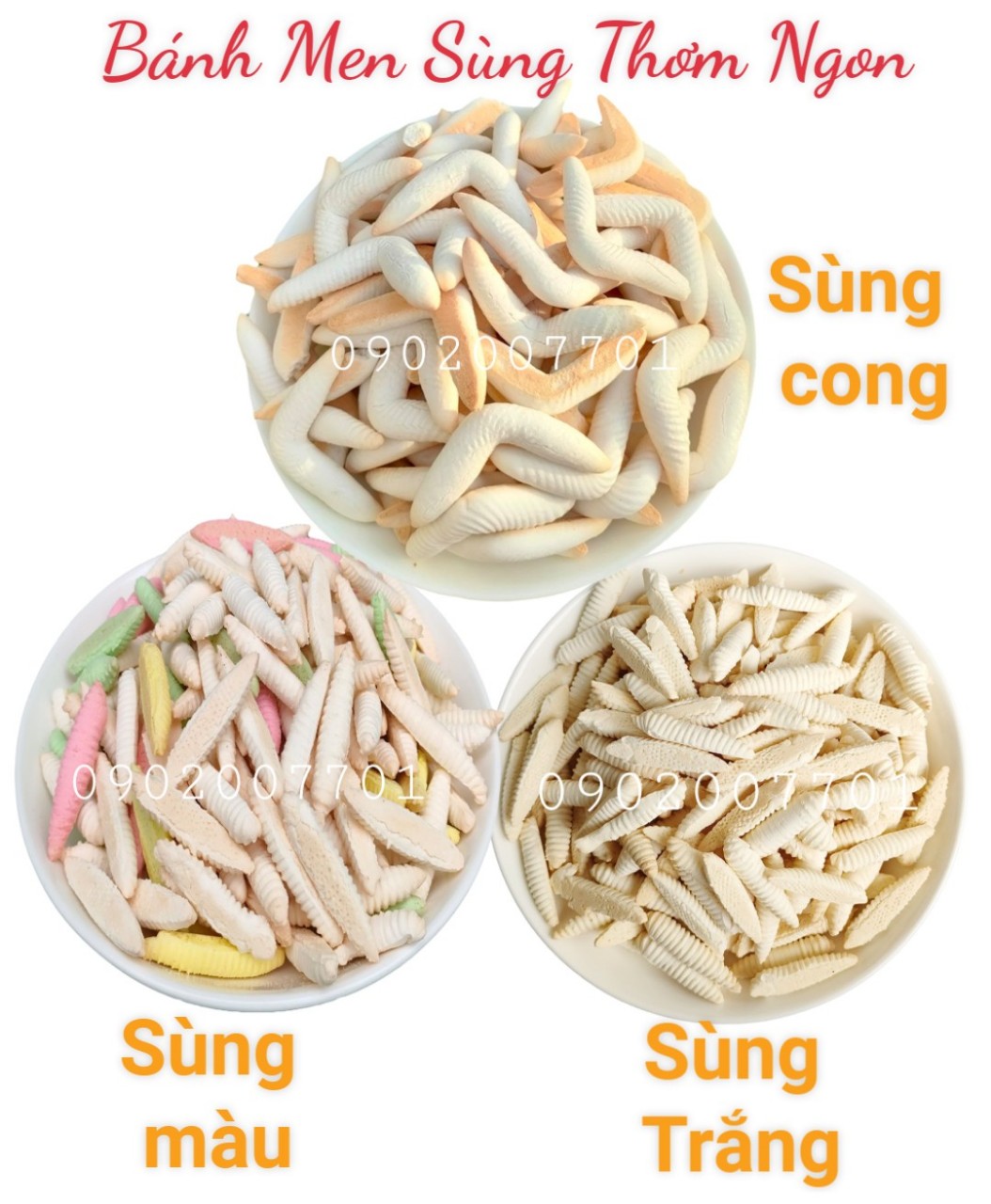 Bánh men sùng/ men sâu/ men đuông/ sùng cong 500g/1 Kg - đồ ăn vặt