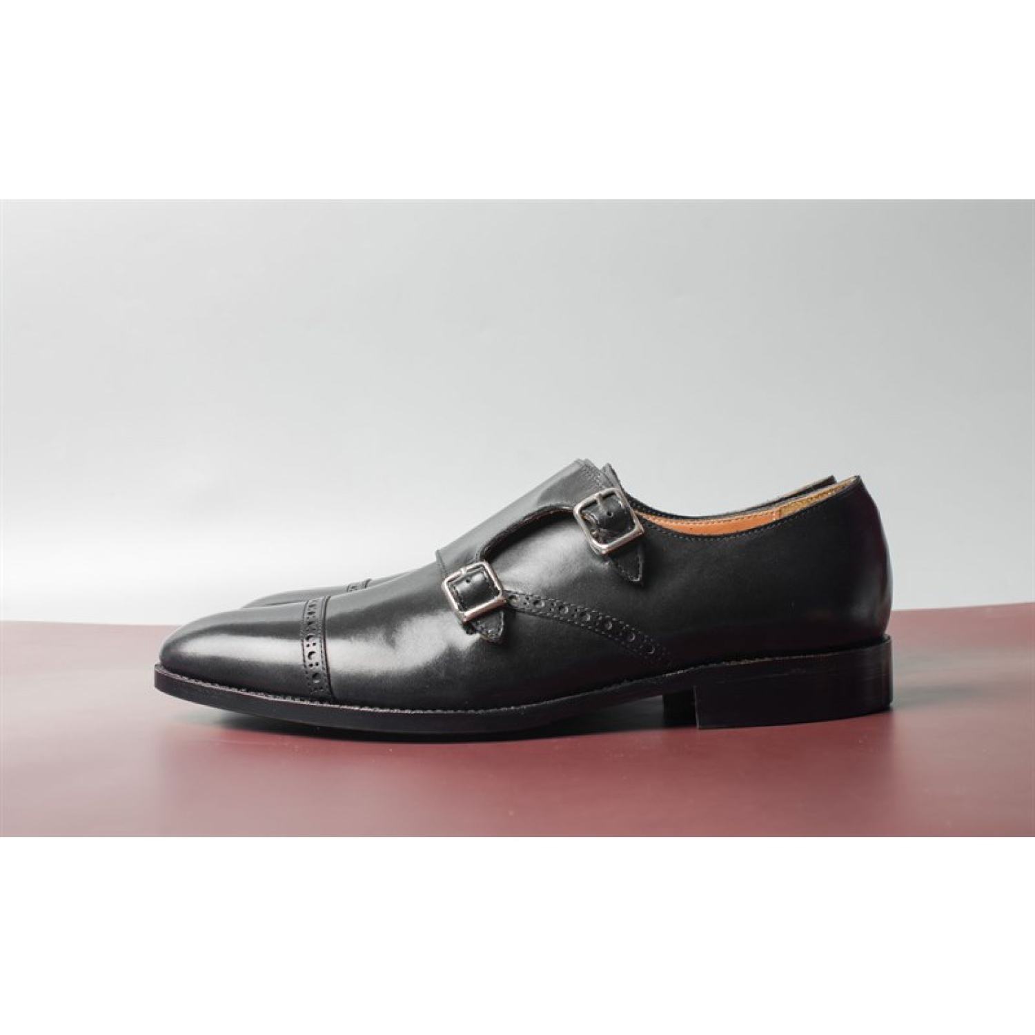 Giày Nam Monkstrap Chất Liệu Da Bê Cao Cấp Thương Hiệu CNES (CNS 215 NSL)