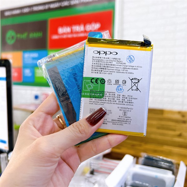 Pin oppo a74 4g / a95 4g mã pin blp851 zin hãng, 5000 mah như hình