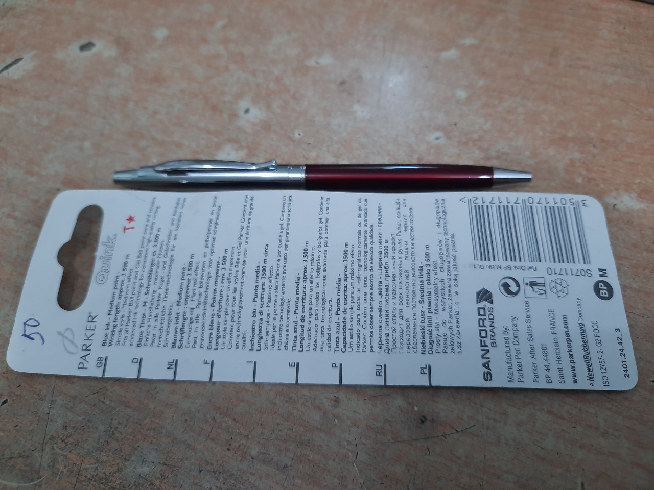 [HCM]Bút bi ruột Parker vỏ kim loại