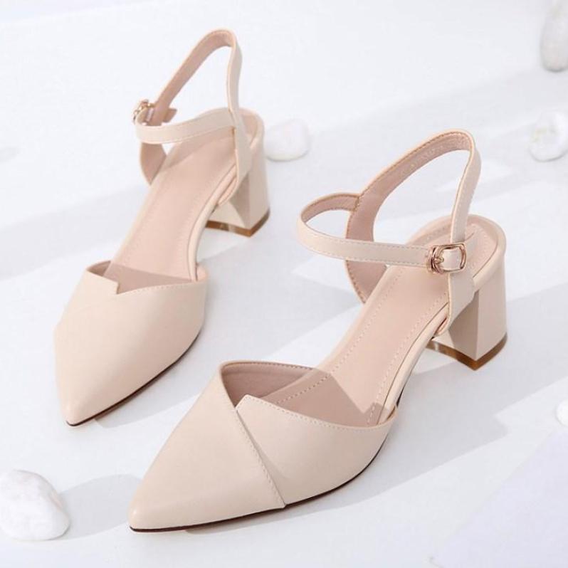 (Miễn ship) Giày nữ, giày cao gót 5 phân bít mũi PinkShopGiayDep giá rẻ