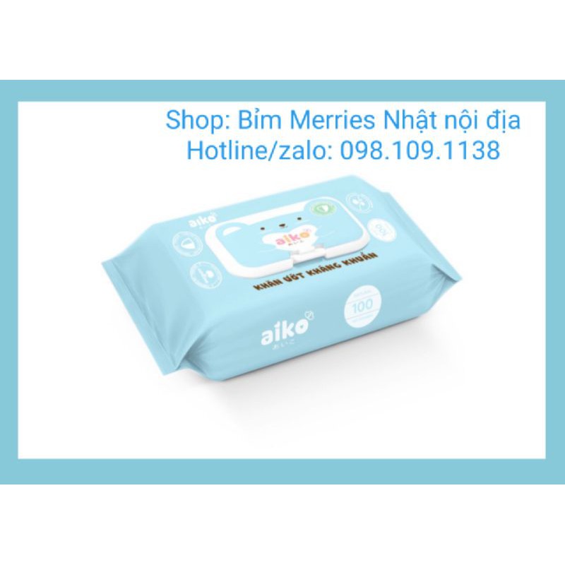 Khăn giấy ướt cho bé AIKO 100 tờ