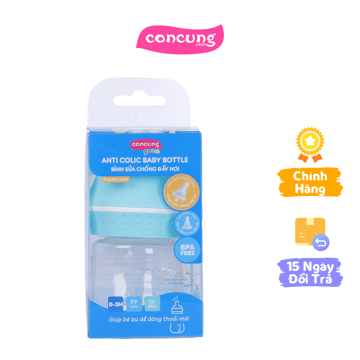 Bình sữa ConCung Good cổ thường 60ml
