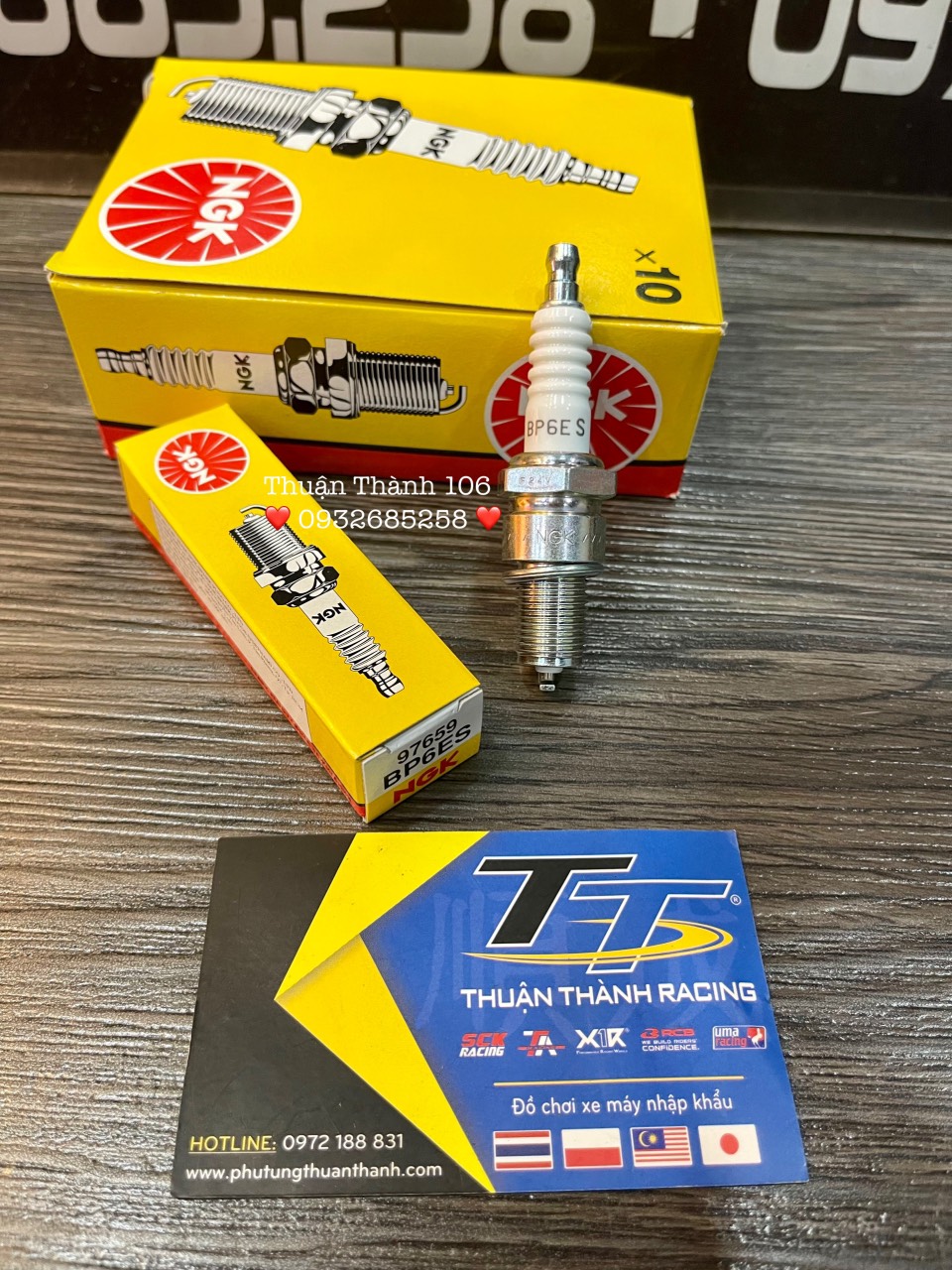 Bugi sport 2 Thì NGK - BP6ES ( Sport / Yaz / Satria )