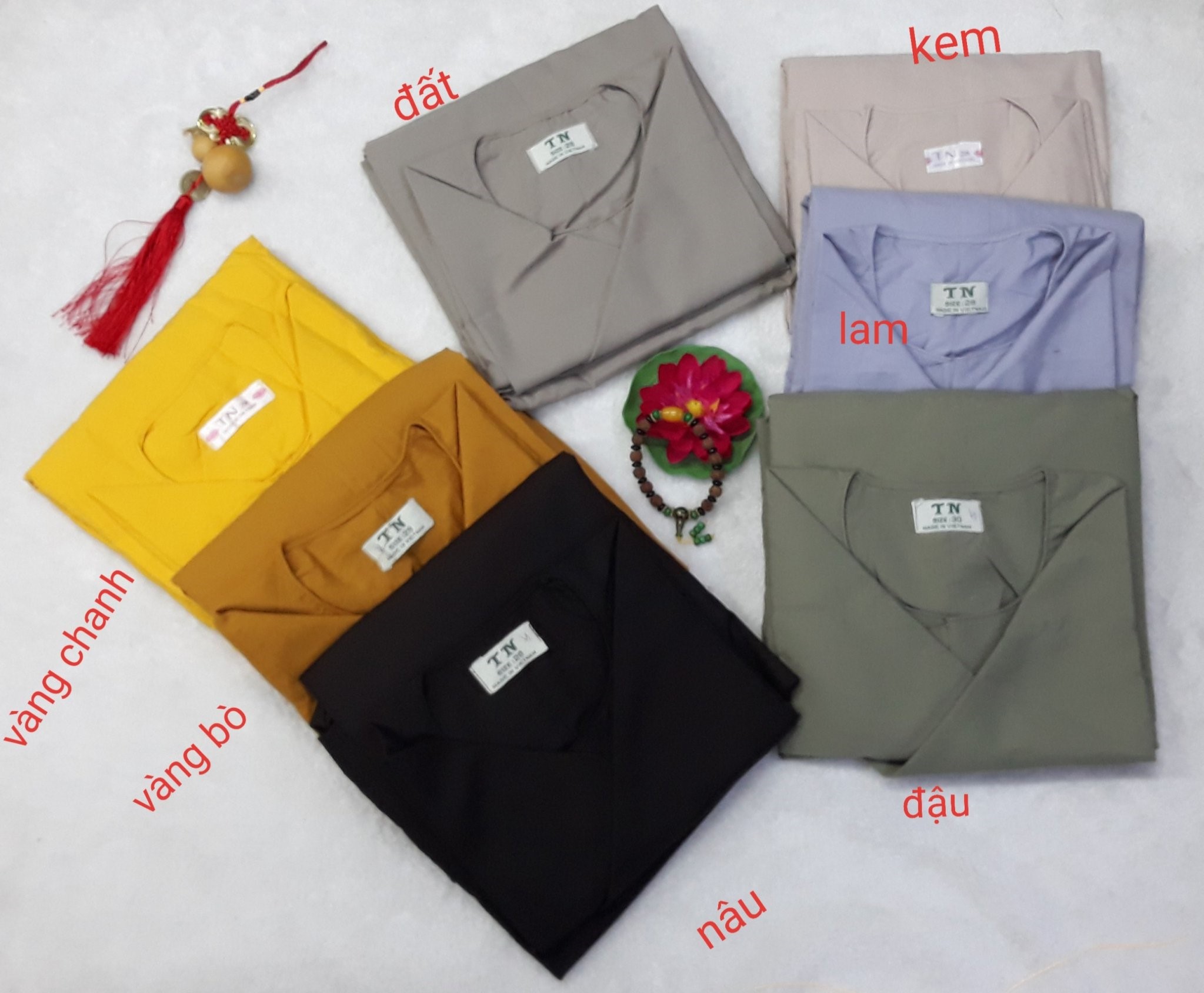 Vạt Khách Tăng (Quý Thầy) vải Kate