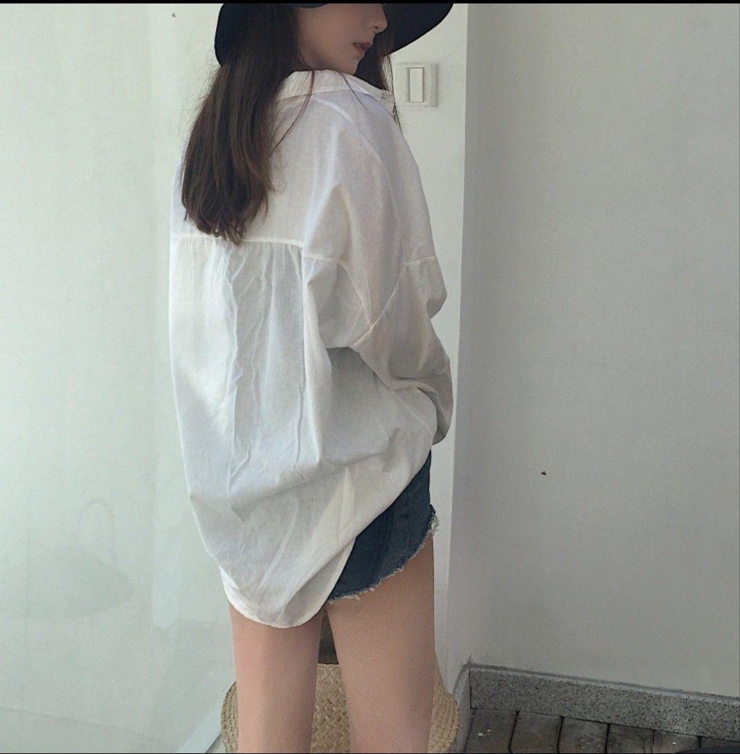 Áo sơ mi tay dài phom rộng Ulzzang 11316