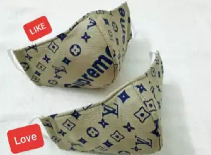 Khẩu trang vải CAO CẤP màu kem size người lớn
