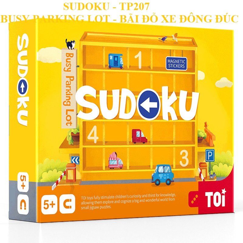 [4 CHỦ ĐỀ] Trò Chơi Ô Chữ Trí Tuệ Sudoku TOI Cho Bé 3-5 Tuổi
